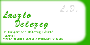 laszlo delczeg business card