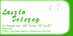 laszlo delczeg business card